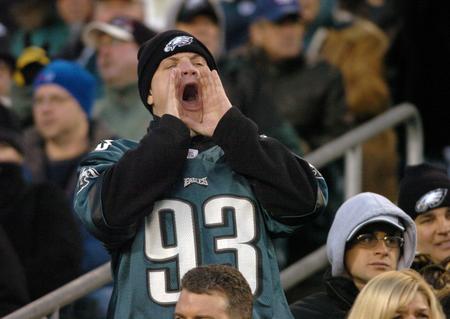 Typical dumb drunk Eagles fan.
