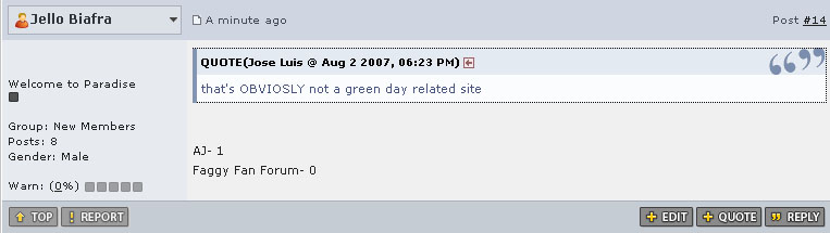 Trolling Green Day Community
