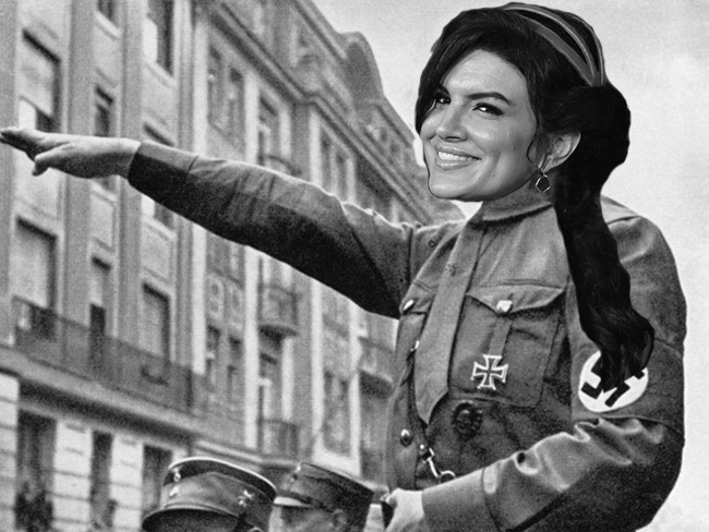 Gina Carano is literally Hitler!