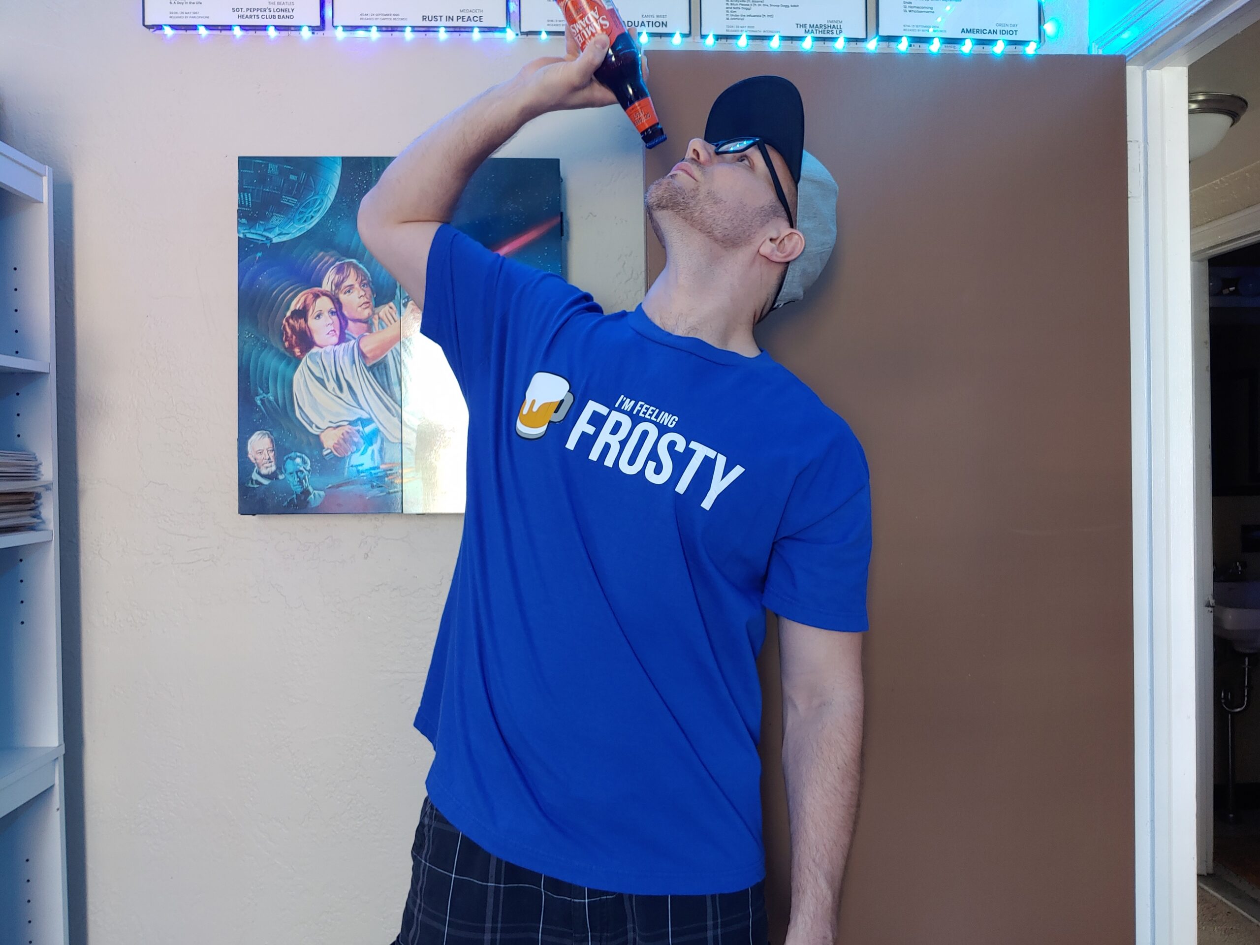 Overhead bottle hold