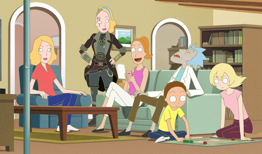 Screenshot from Rick and Morty: The Anime