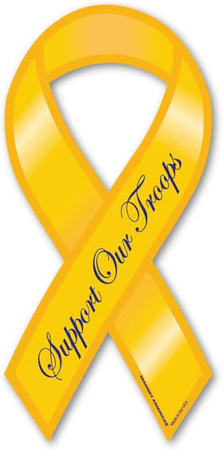 Support our troops ribbon