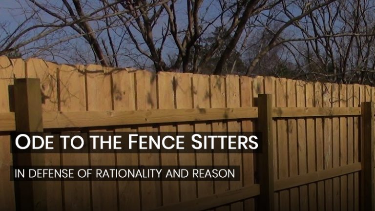Ode To The Fence Sitters AngryJerk